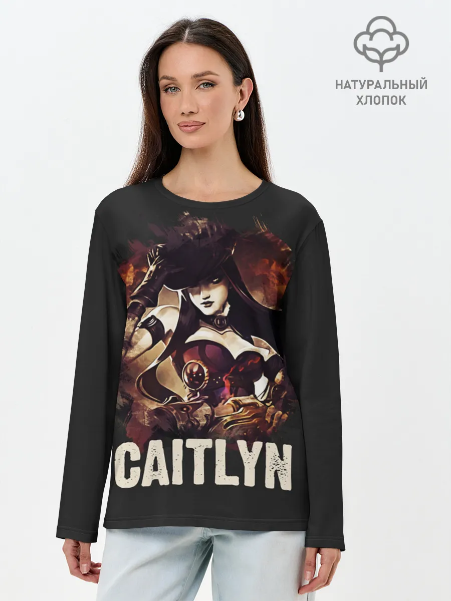 Лонгслив женский. Хлопок / Caitlyn