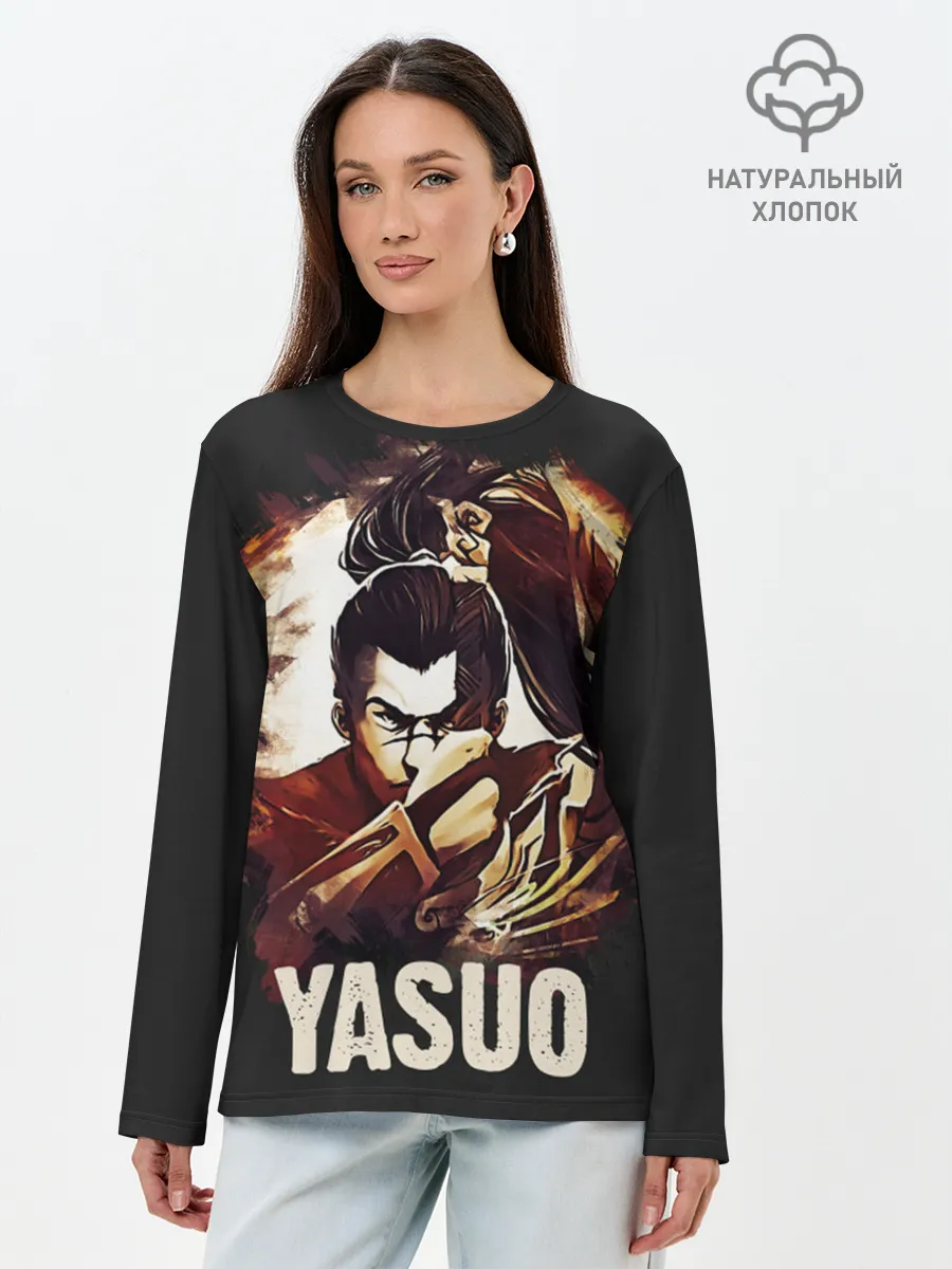 Лонгслив женский. Хлопок / Yasuo