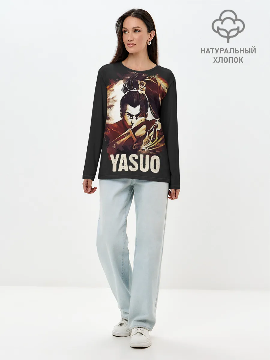Лонгслив женский. Хлопок / Yasuo