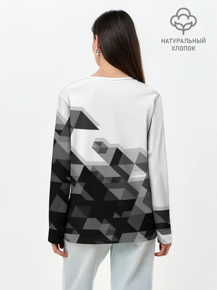 Лонгслив женский. Хлопок / BMW | БМВ