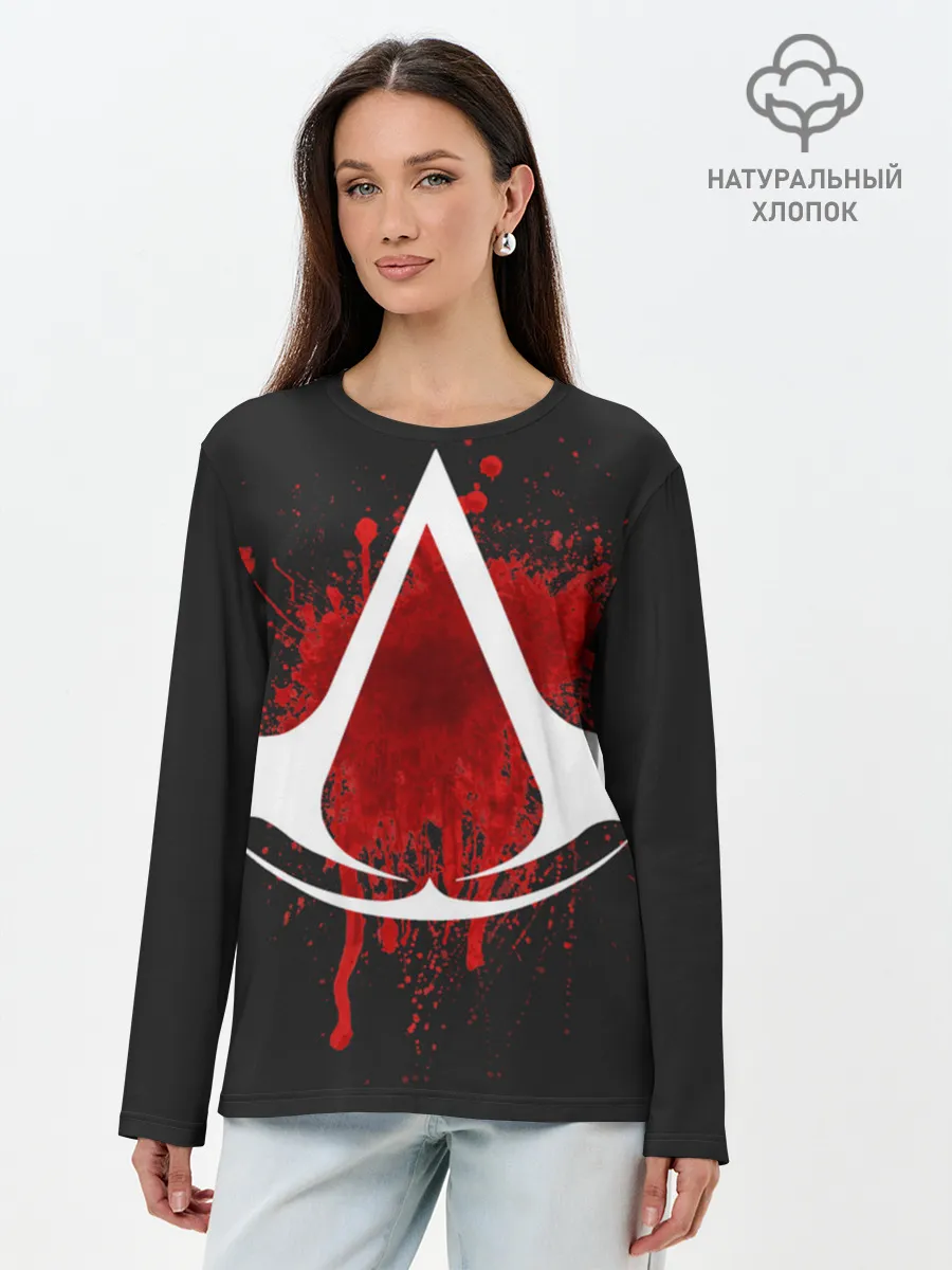 Лонгслив женский. Хлопок / Assassins Creed