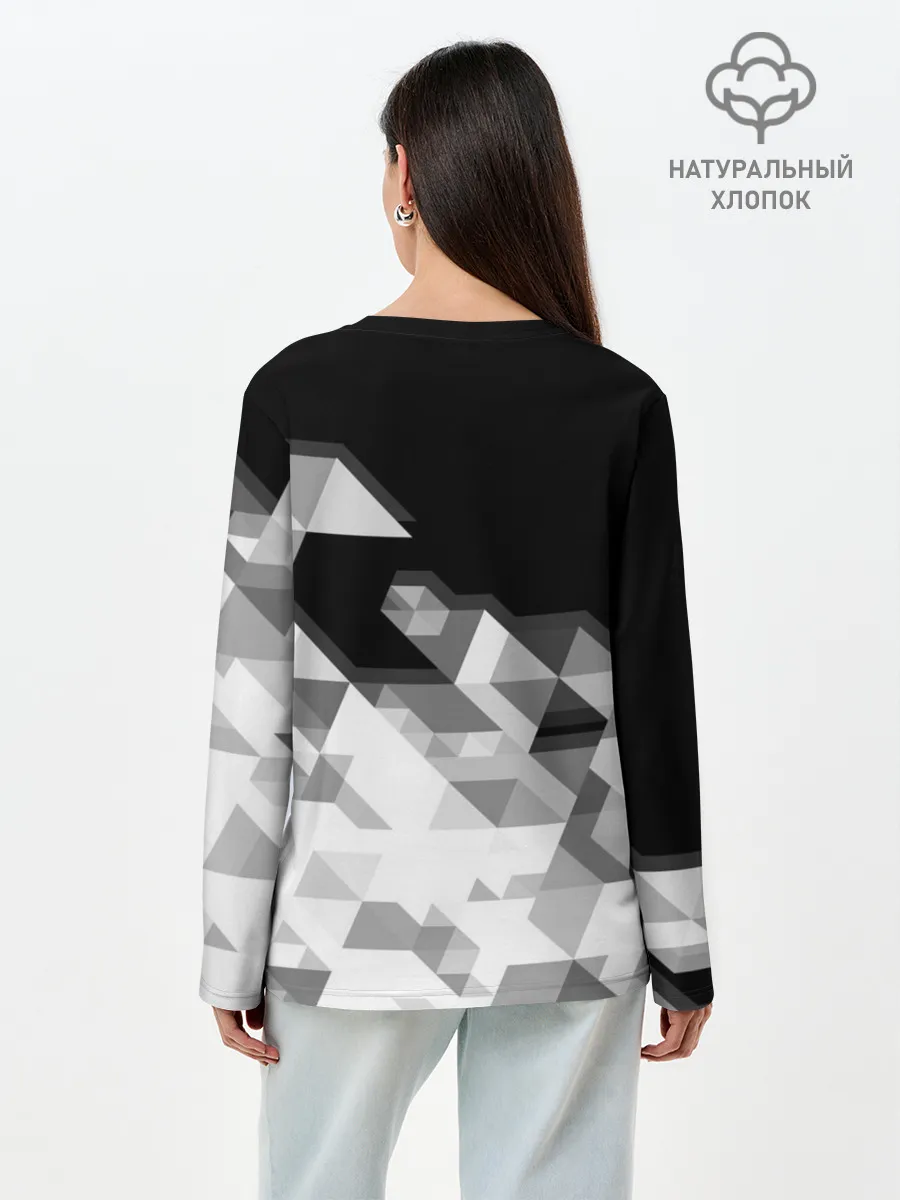 Лонгслив женский. Хлопок / BMW | БМВ