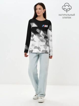 Лонгслив женский. Хлопок / BMW | БМВ