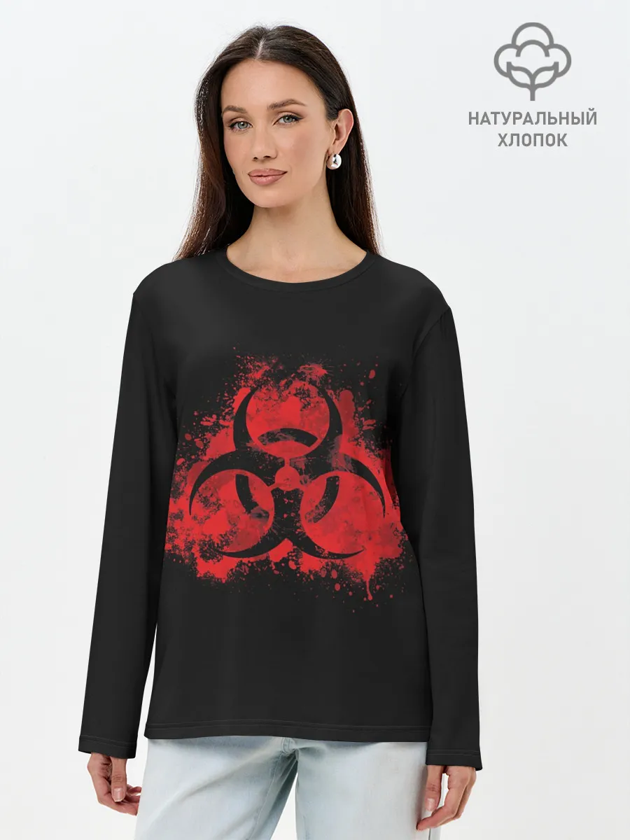 Лонгслив женский. Хлопок / Plague Inc.