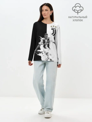 Лонгслив женский. Хлопок / Cristiano Ronaldo