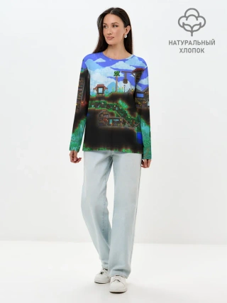 Лонгслив женский. Хлопок / TERRARIA