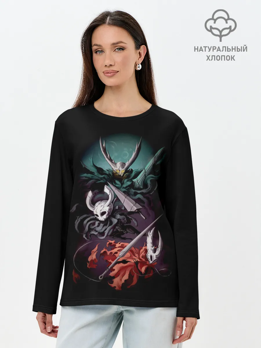 Лонгслив женский. Хлопок / Hollow Knight