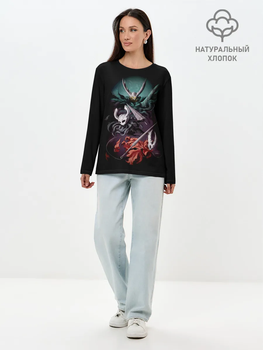 Лонгслив женский. Хлопок / Hollow Knight