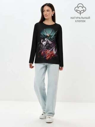 Лонгслив женский. Хлопок / Hollow Knight