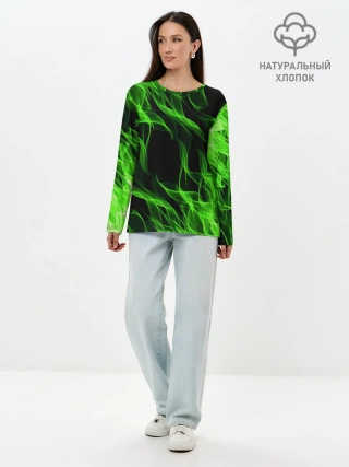 Лонгслив женский. Хлопок / TOXIC FLAME