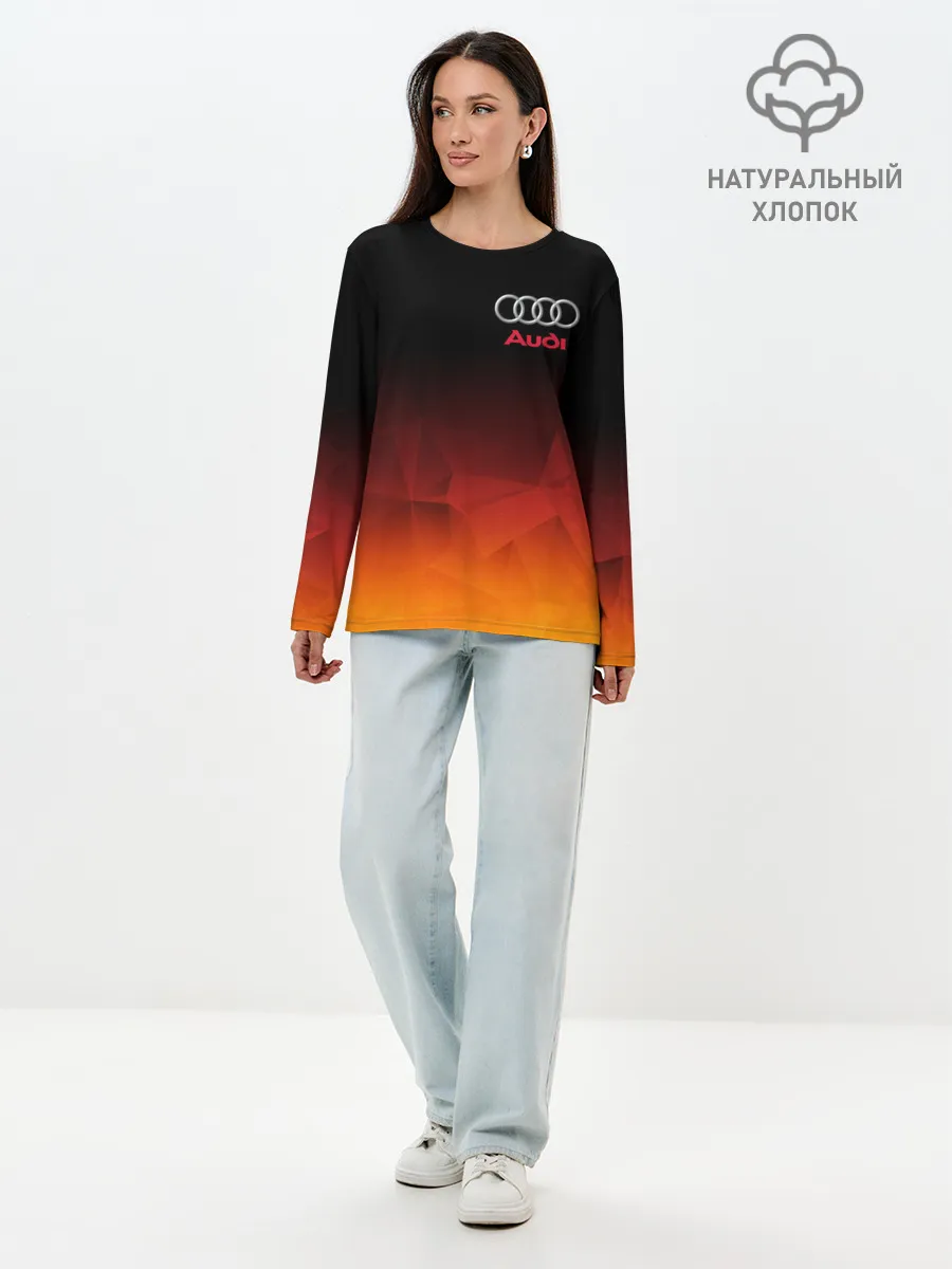 Лонгслив женский. Хлопок / AUDI | АУДИ
