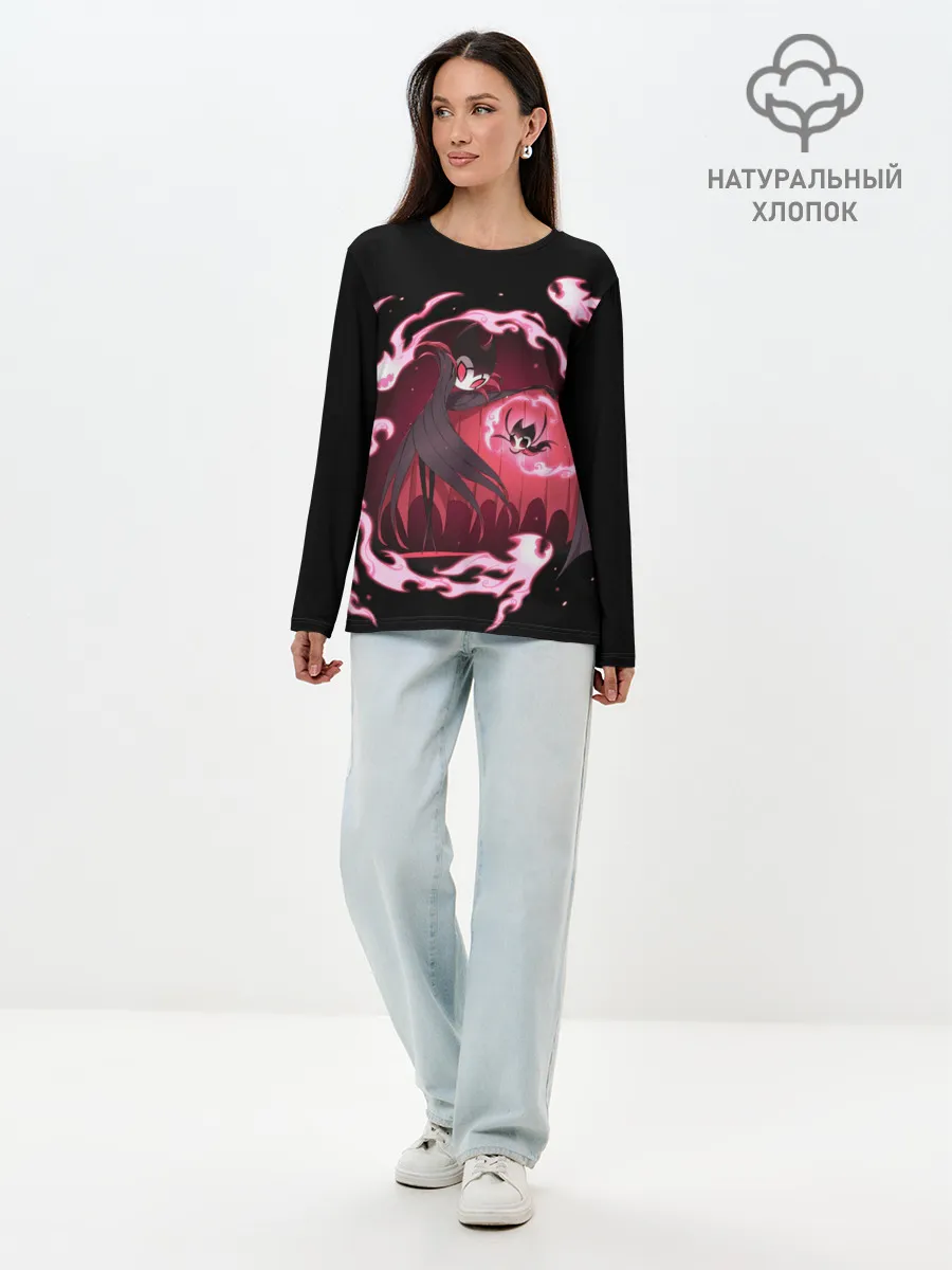 Лонгслив женский. Хлопок / Hollow Knight