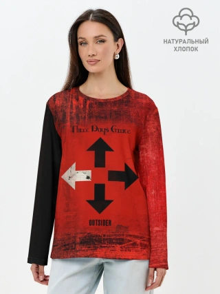 Лонгслив женский. Хлопок / Three Days Grace