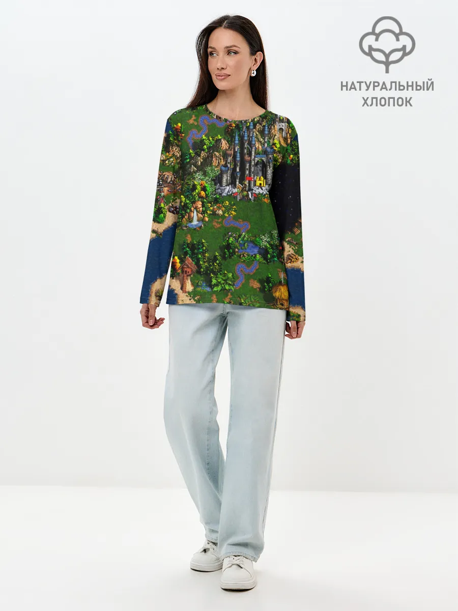 Лонгслив женский. Хлопок / Heroes of Might and Magic