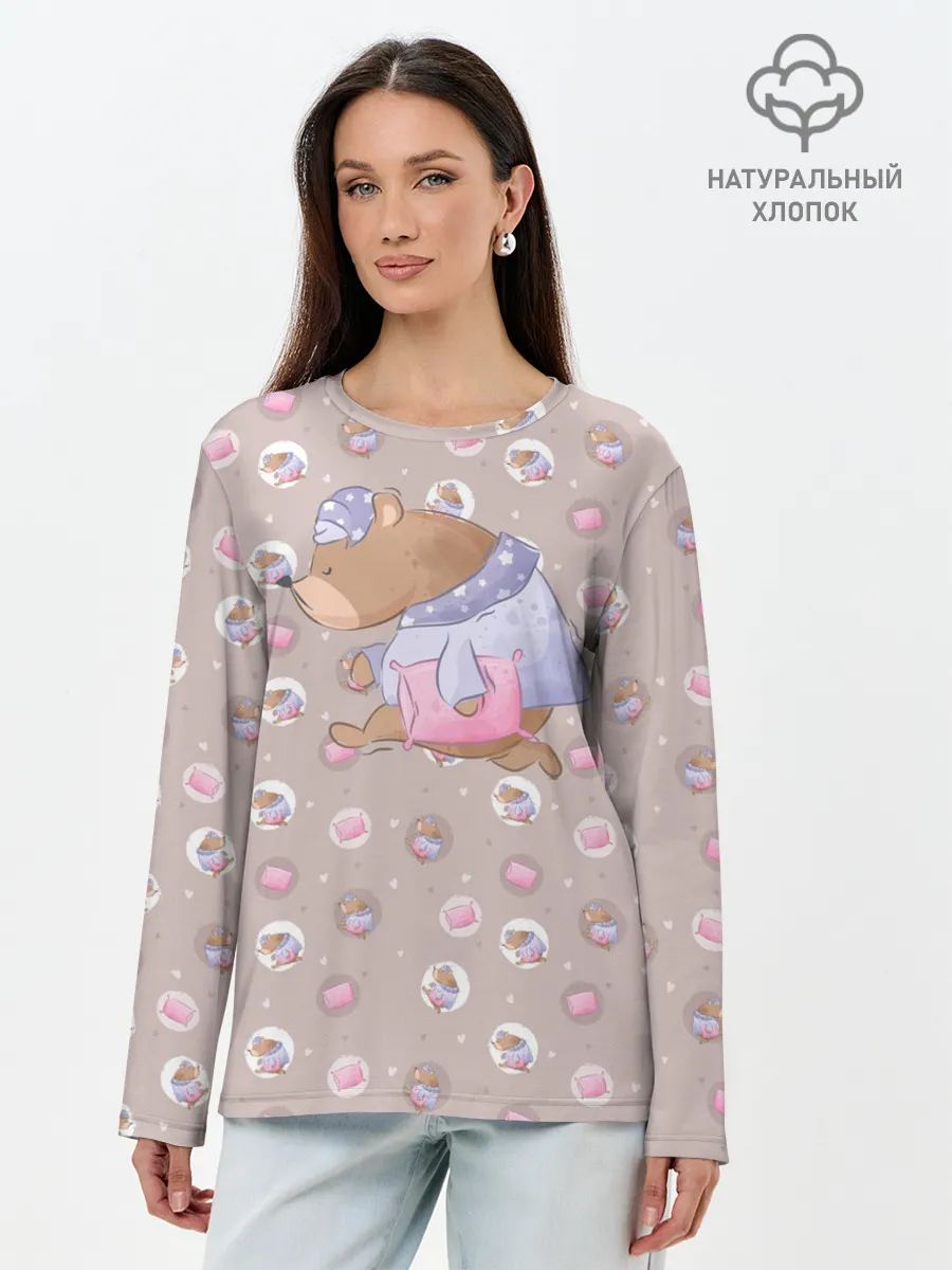 Лонгслив женский. Хлопок / Сон