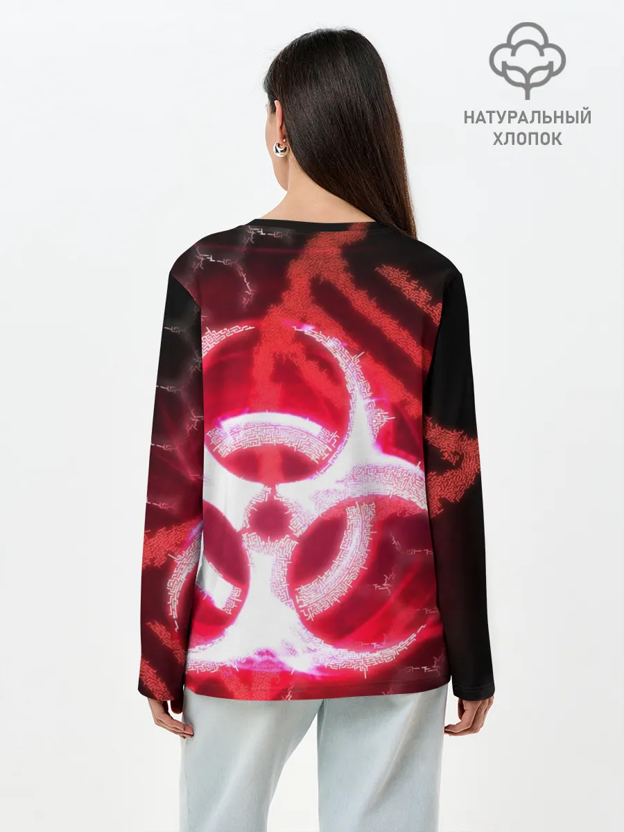 Лонгслив женский. Хлопок / Plague Inc ShB