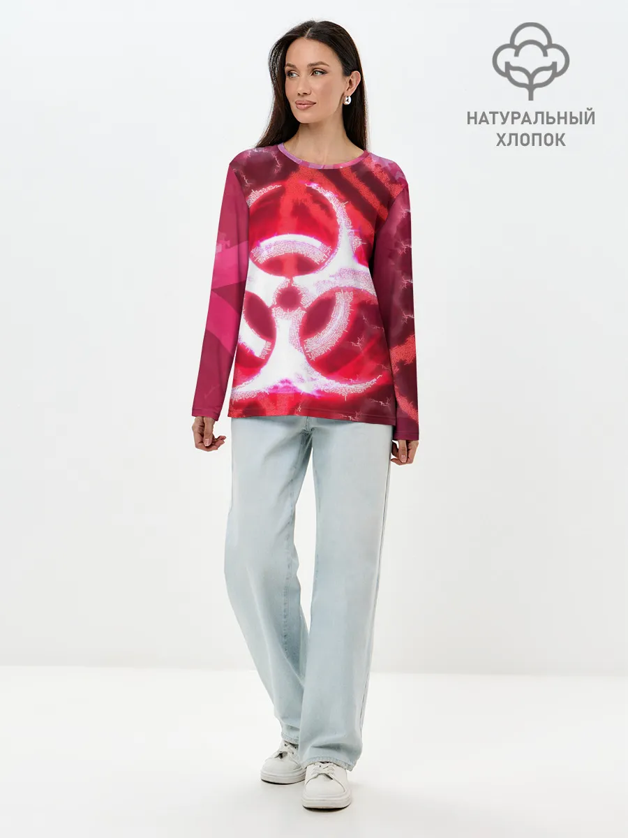 Лонгслив женский. Хлопок / Plague Inc LB