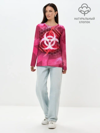 Лонгслив женский. Хлопок / Plague Inc LC