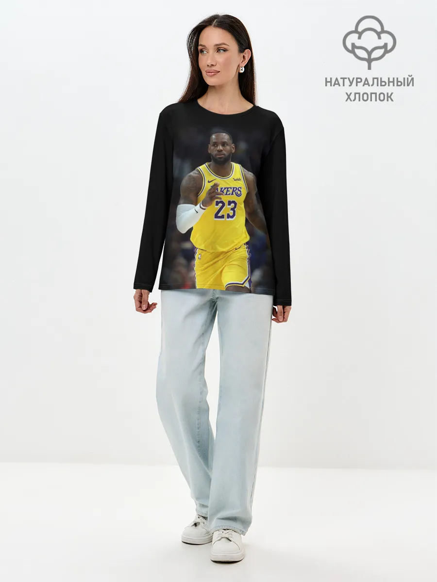 Лонгслив женский. Хлопок / Леброн Джеймс