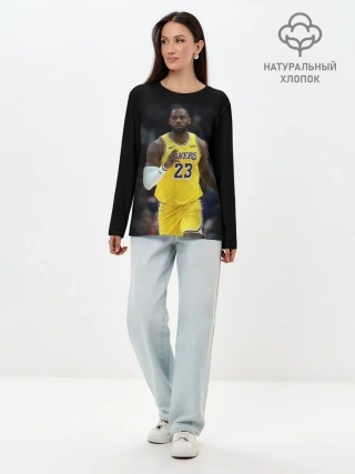Лонгслив женский. Хлопок / Леброн Джеймс