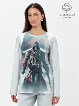 Лонгслив женский. Хлопок / Assassins Creed: Rogue