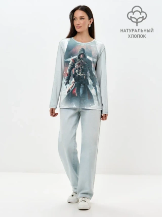 Лонгслив женский. Хлопок / Assassins Creed: Rogue