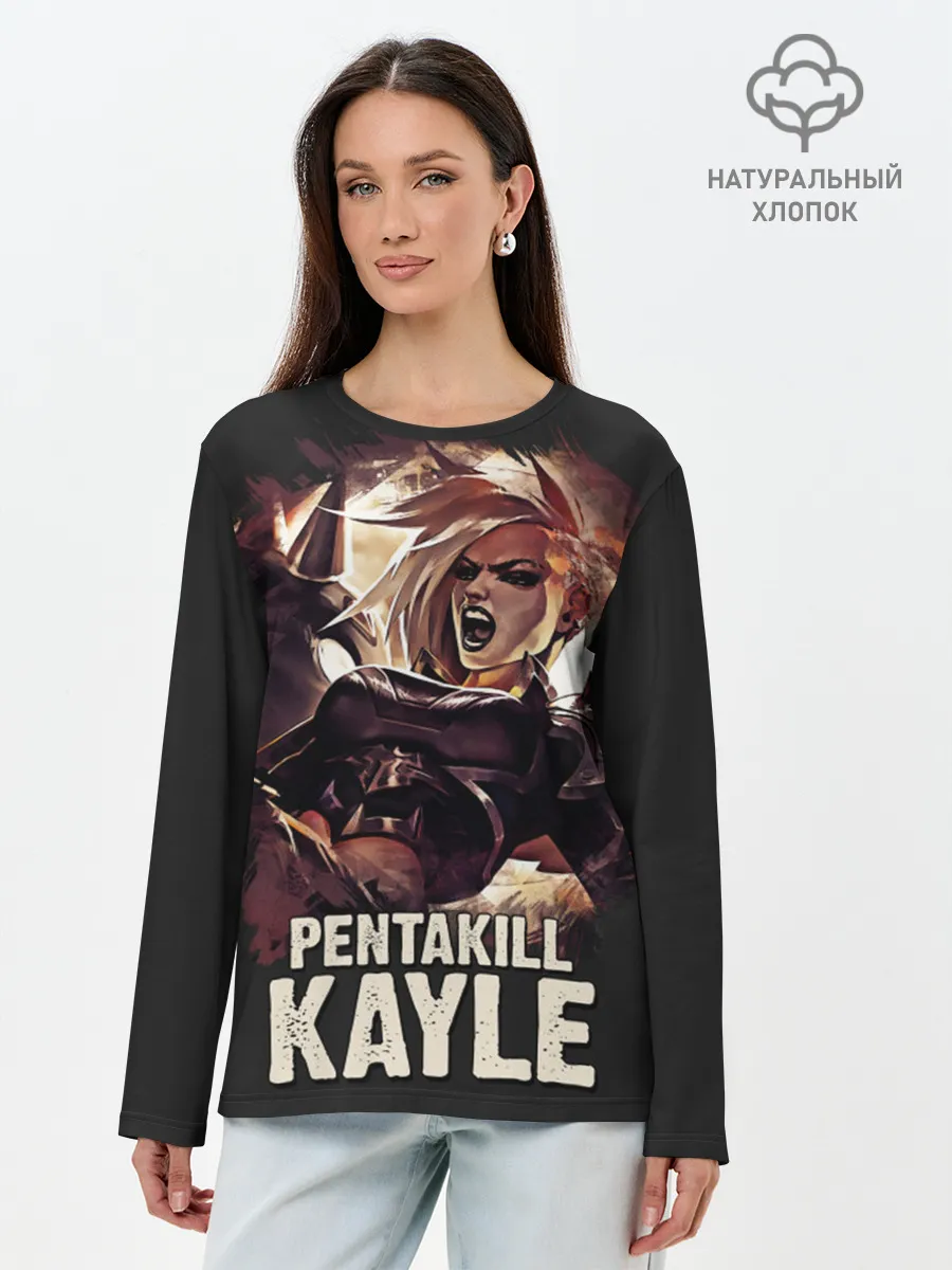 Лонгслив женский. Хлопок / Kayle