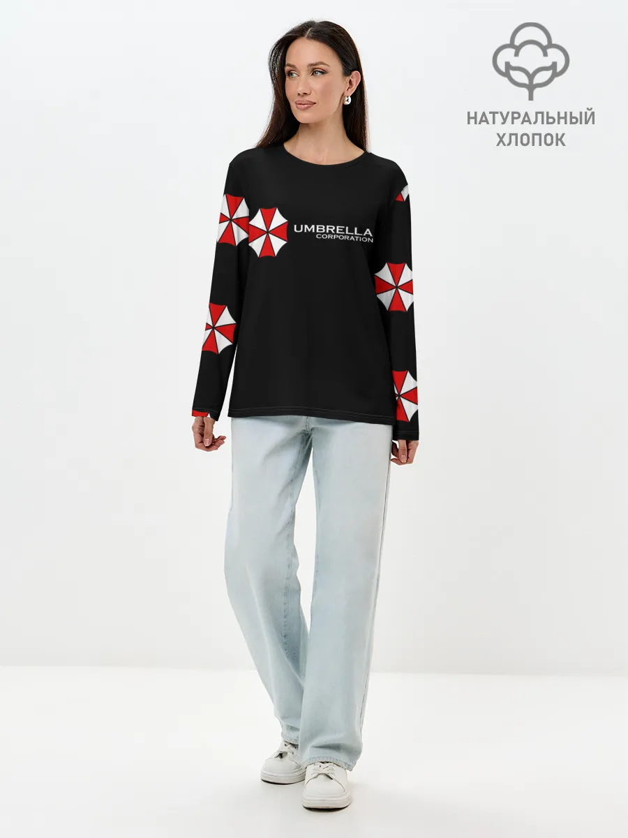Лонгслив женский. Хлопок / Umbrella Corporation