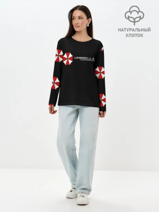 Лонгслив женский. Хлопок / Umbrella Corporation