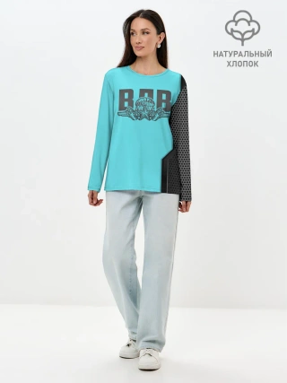 Лонгслив женский. Хлопок / ВДВ