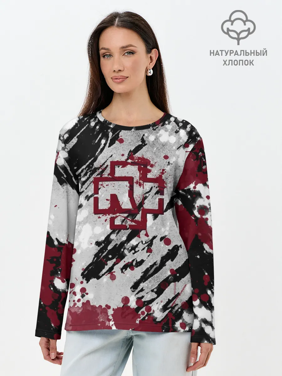 Лонгслив женский. Хлопок / Rammstein