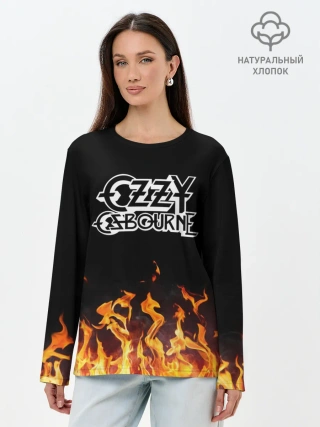 Лонгслив женский. Хлопок / Ozzy Osbourne