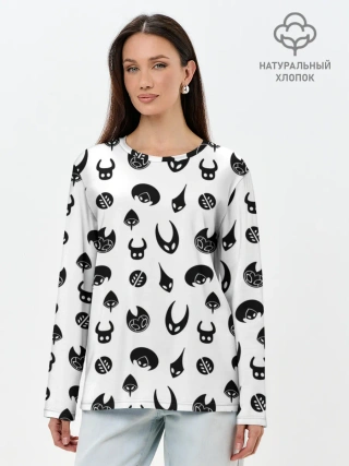 Лонгслив женский. Хлопок / Hollow Knight