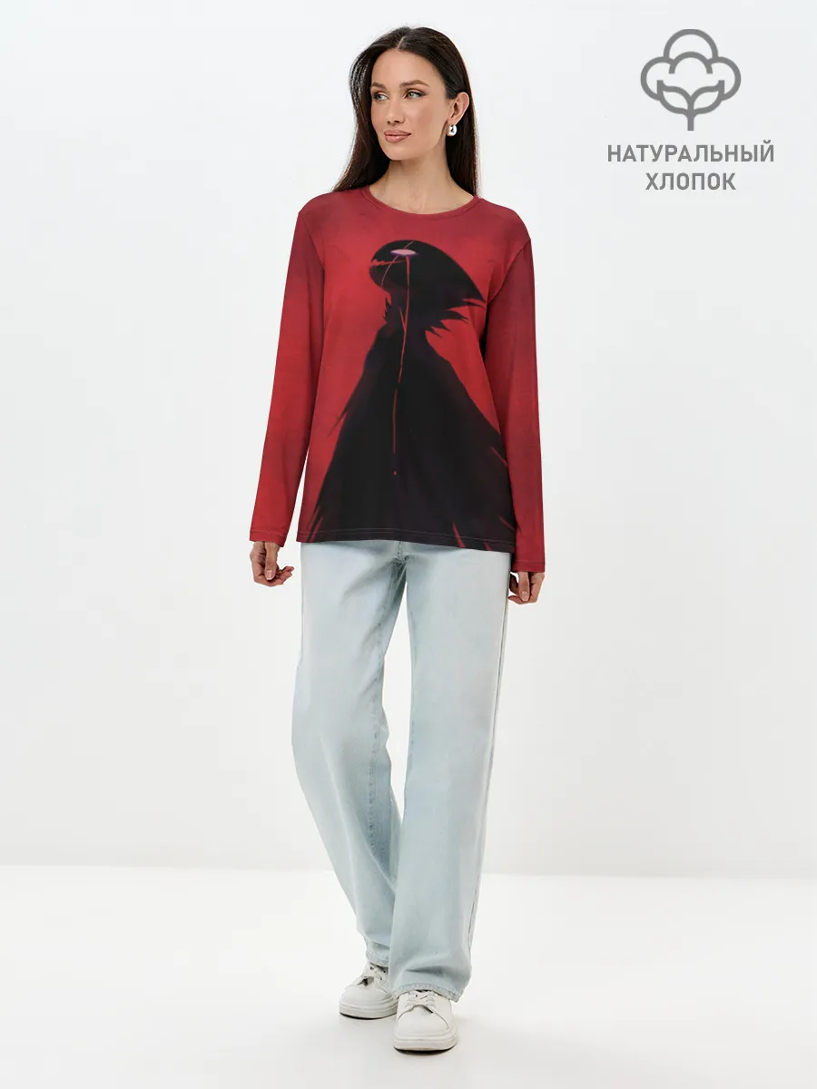 Лонгслив женский. Хлопок / Hollow Knight