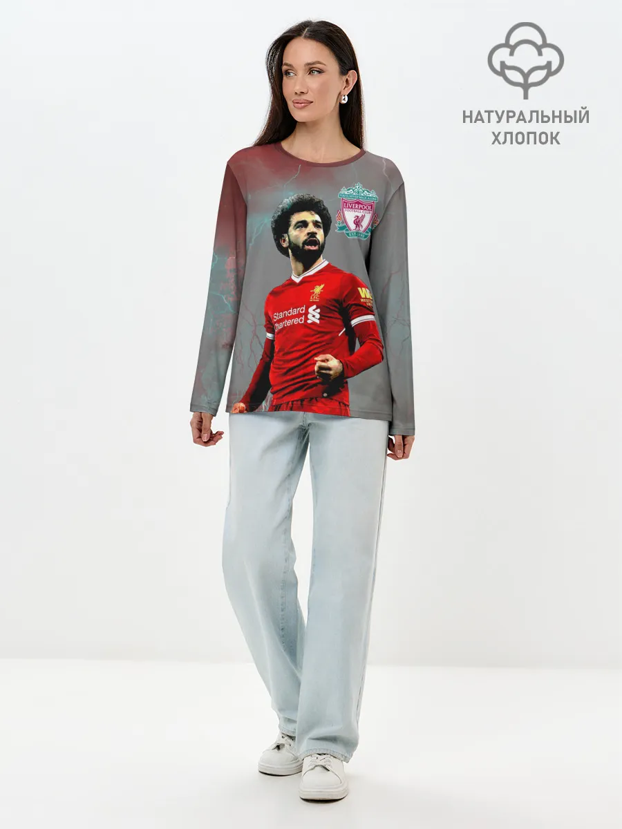 Лонгслив женский. Хлопок / Mohamed Salah