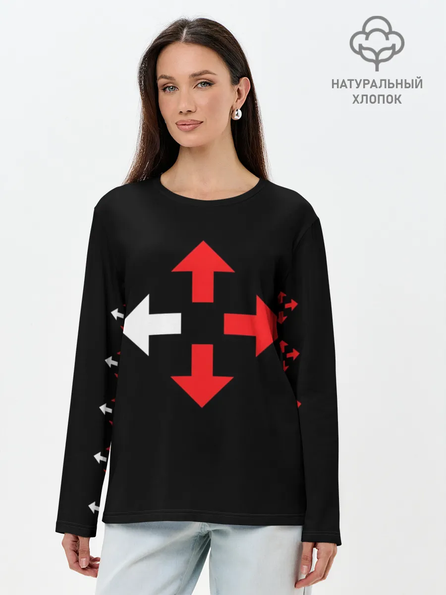 Лонгслив женский. Хлопок / Three Days Grace