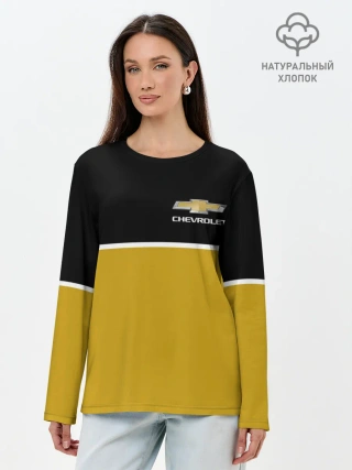 Лонгслив женский. Хлопок / Chevrolet