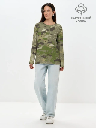 Лонгслив женский. Хлопок / CAMOUFLAGE