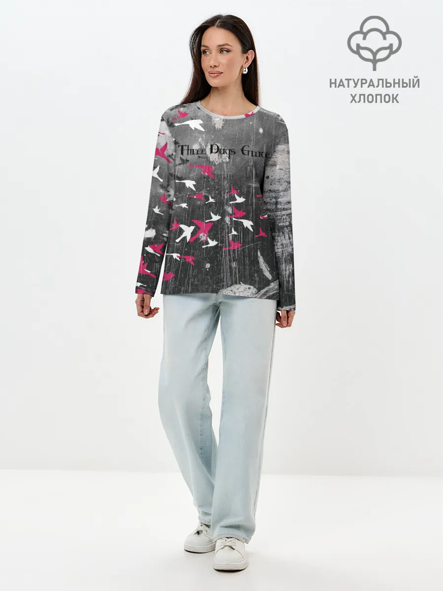 Лонгслив женский. Хлопок / Three Days Grace art
