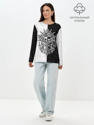 Лонгслив женский. Хлопок / HOLLOW KNIGHT | ХОЛЛОУ НАЙТ