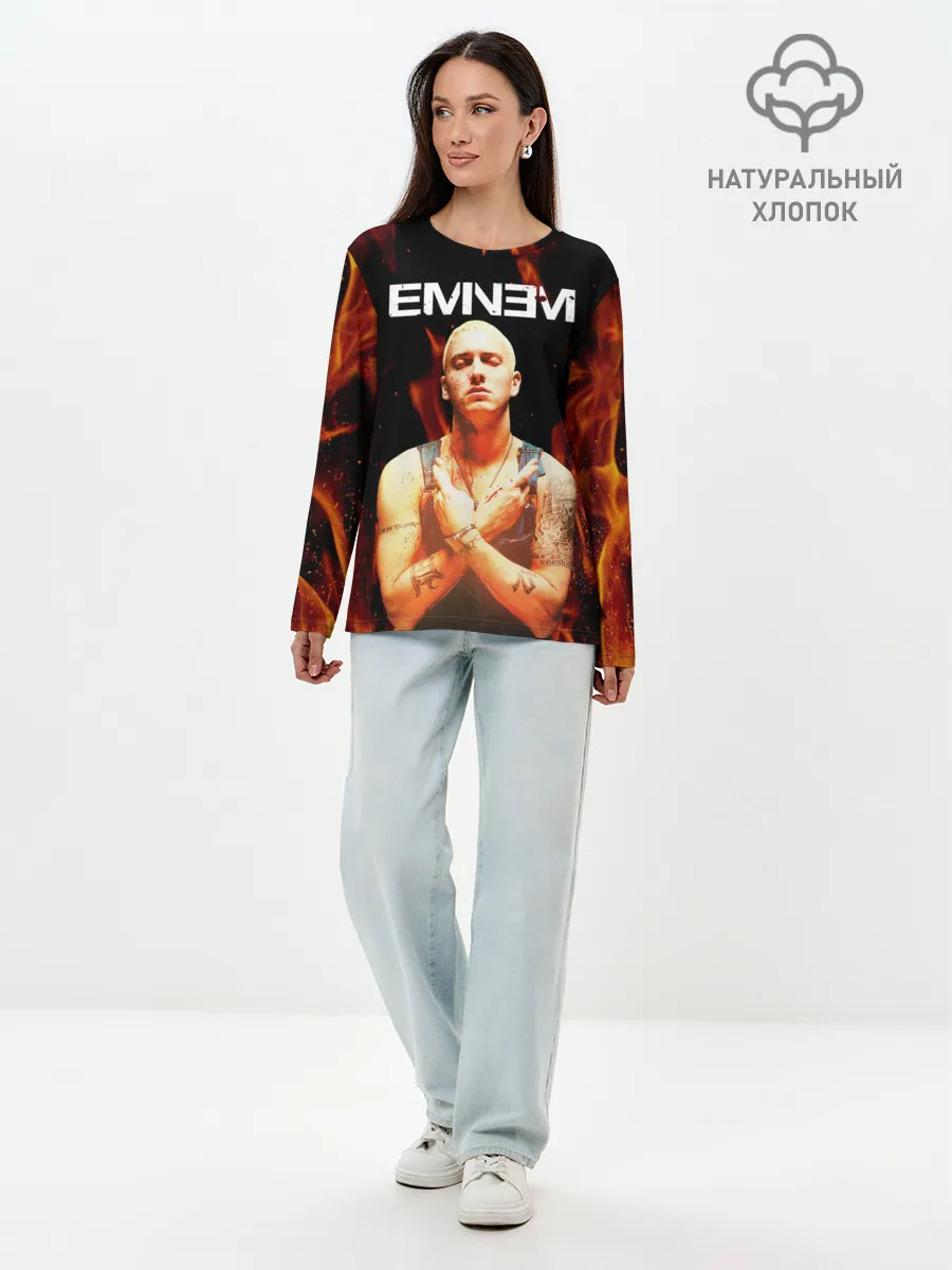 Лонгслив женский. Хлопок / EMINEM.