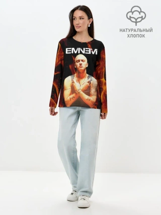 Лонгслив женский. Хлопок / EMINEM.