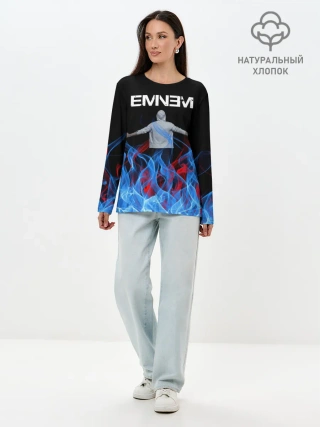 Лонгслив женский. Хлопок / EMINEM.