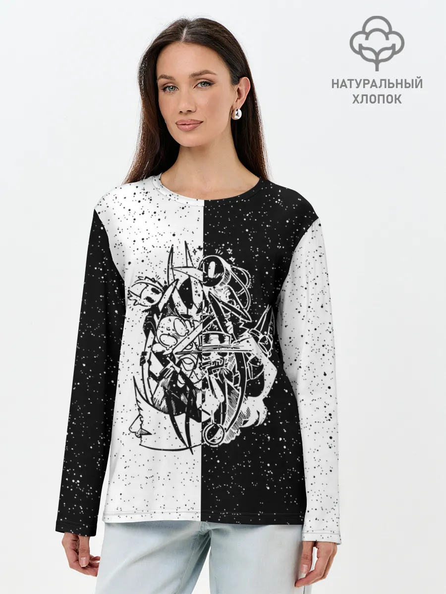 Лонгслив женский. Хлопок / Hollow Knight