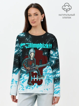 Лонгслив женский. Хлопок / LIMP BIZKIT