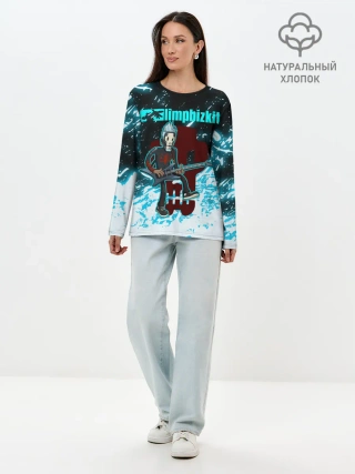 Лонгслив женский. Хлопок / LIMP BIZKIT