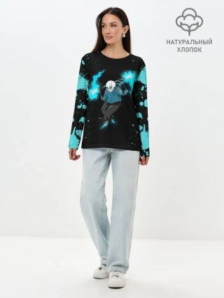 Лонгслив женский. Хлопок / Undertale