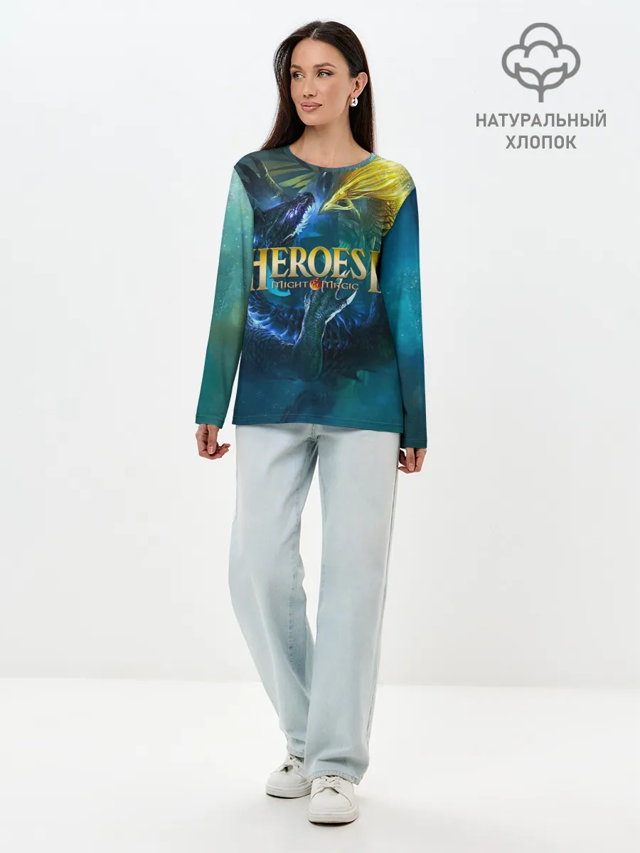 Лонгслив женский. Хлопок / Heroes of Might and Magic