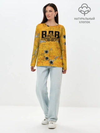 Лонгслив женский. Хлопок / ВДВ