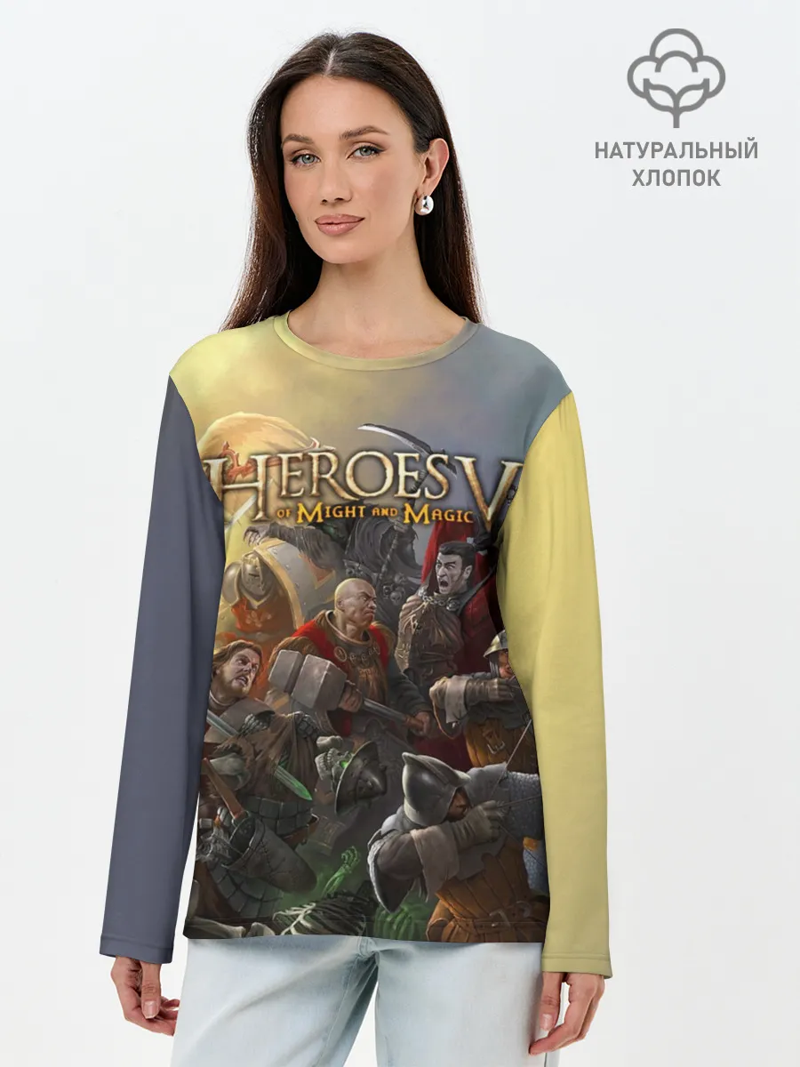 Лонгслив женский. Хлопок / Heroes of Might and Magic